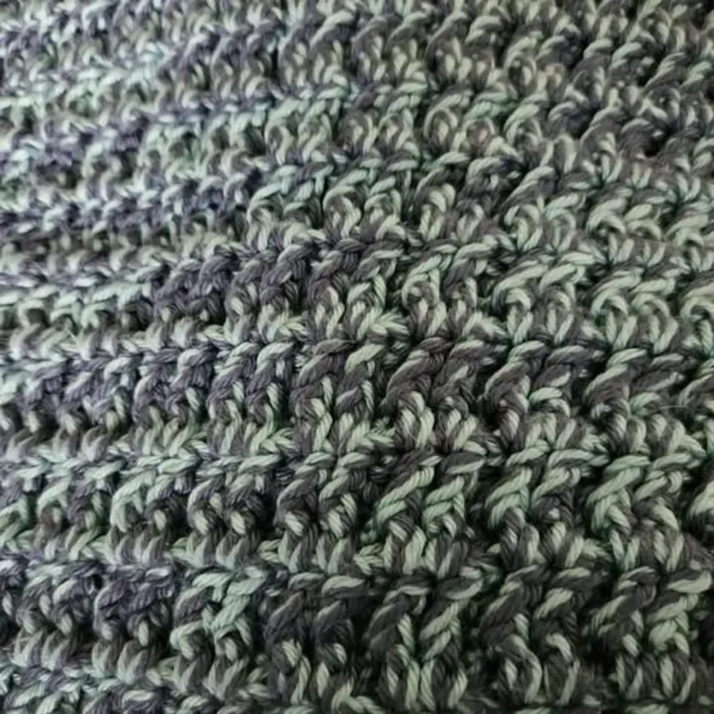 Handmade Crocheted Blanket.Throw-Queen Size.